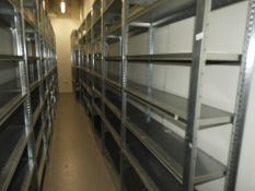 *Eight Bays of Boltless Shelving