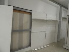 *Wall Mounted Display System with Hangers and Shel
