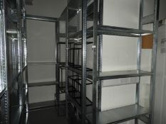 *Four Bays of Galvanised Boltless Stockroom Rackin