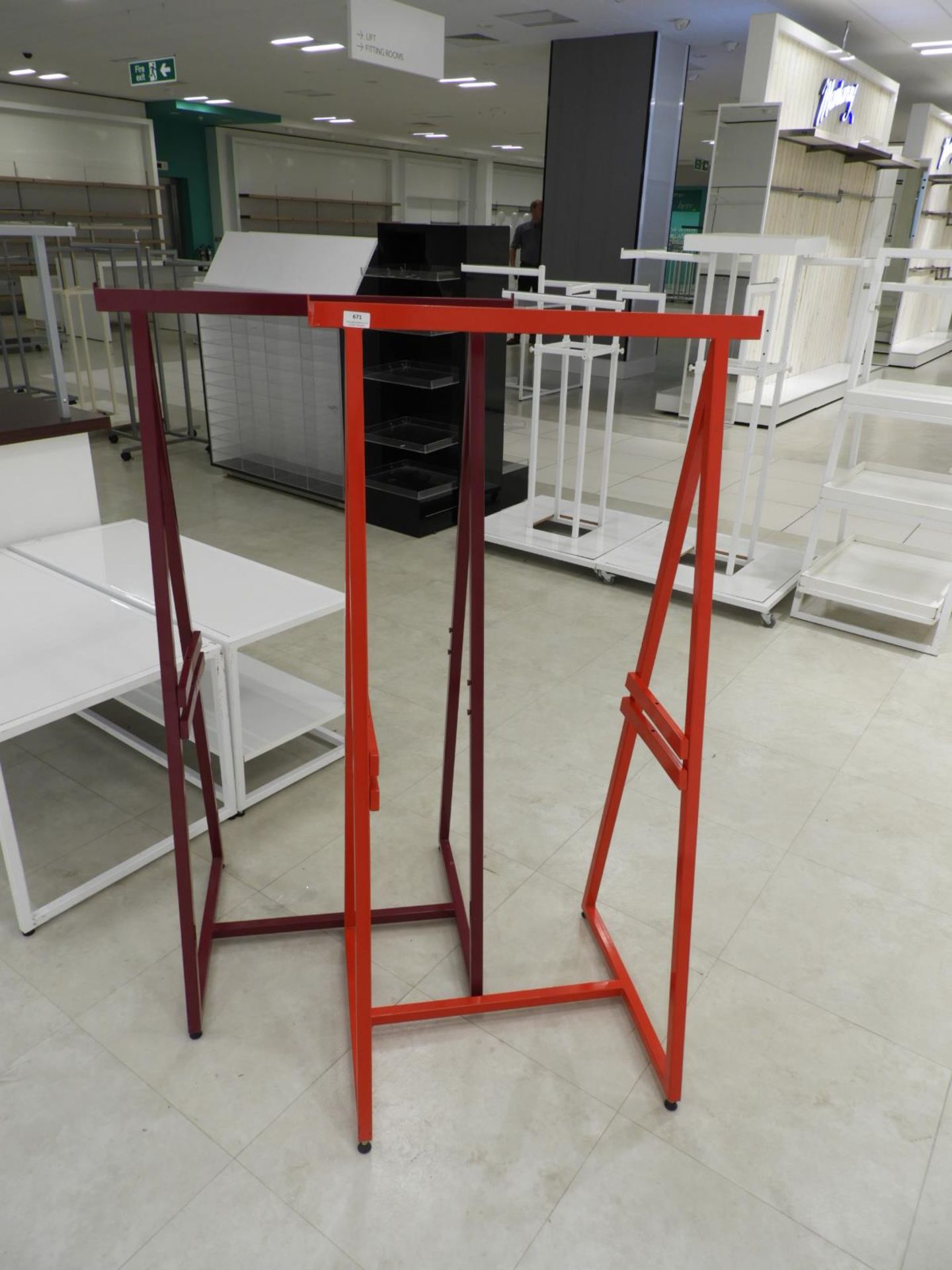 *Two Garment Display Stand