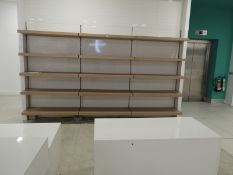 *Wall Mounted Shelving System with Wood Effect She