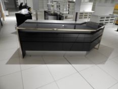 *Curved Sales Counter with Drawers