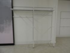 *Wall Mounted Garment Rails (wall board to remain)