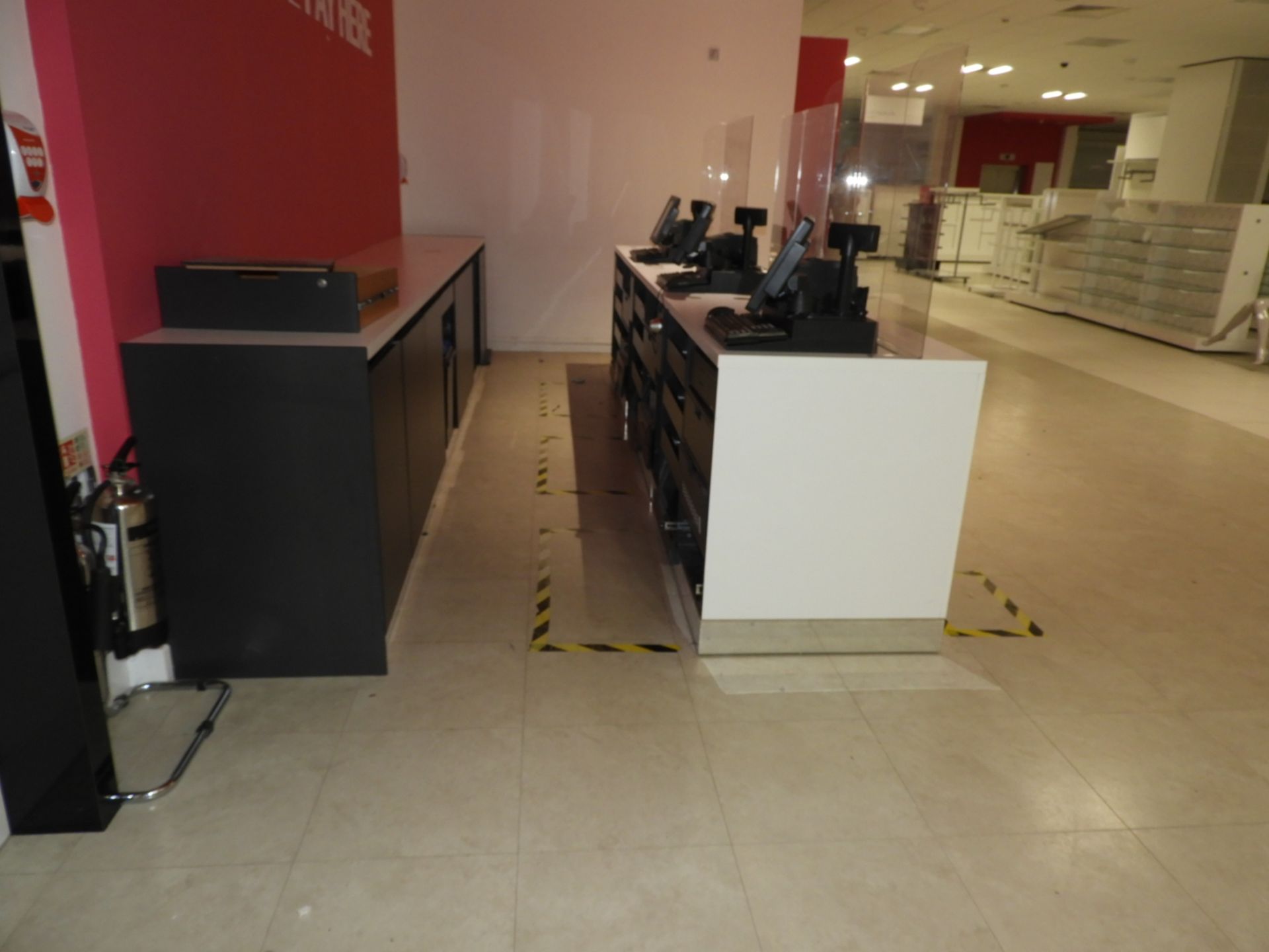 *Point of Sale Counter and Cupboard