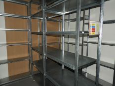 *Two Bays of Galvanised Boltless Stockroom Racking