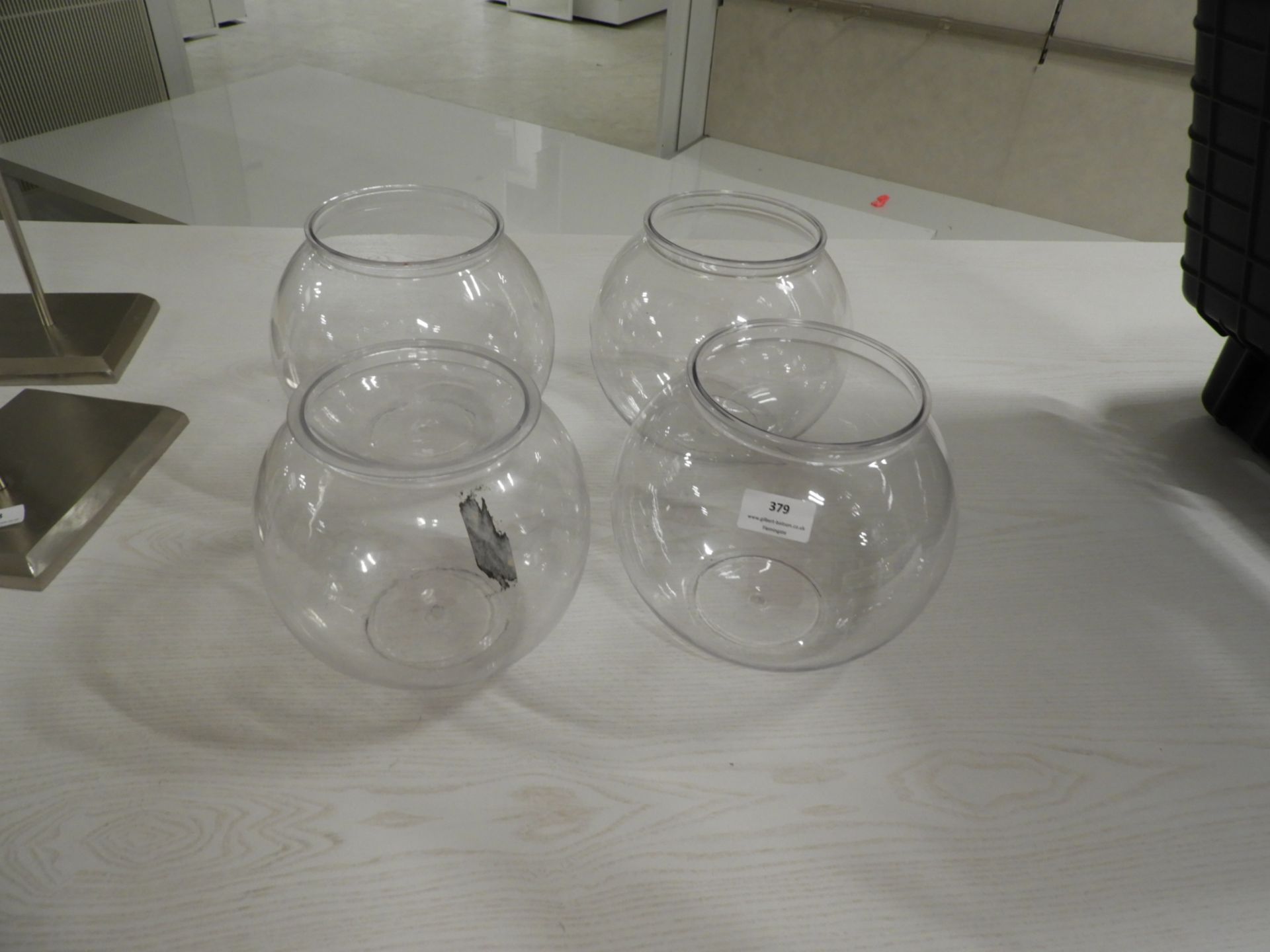 *Four Perspex Fish Bowls