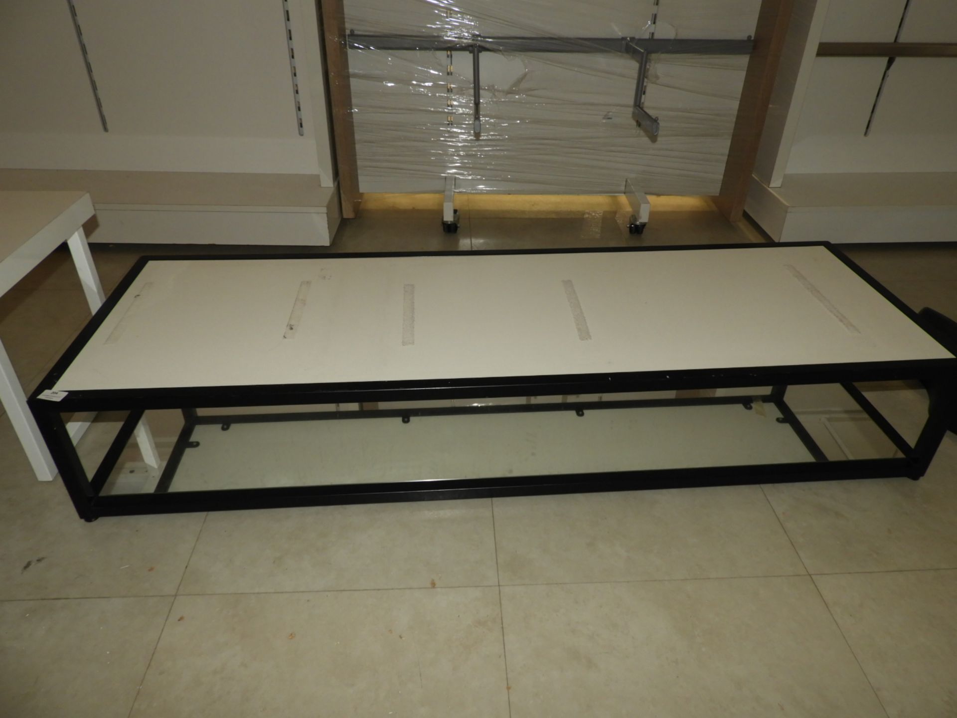 *Low Display Table with Mirrored Undershelf