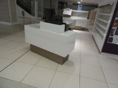 *High Gloss White Point of Sale Counter