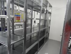 *Seven Bays of Boltless Stockroom Racking