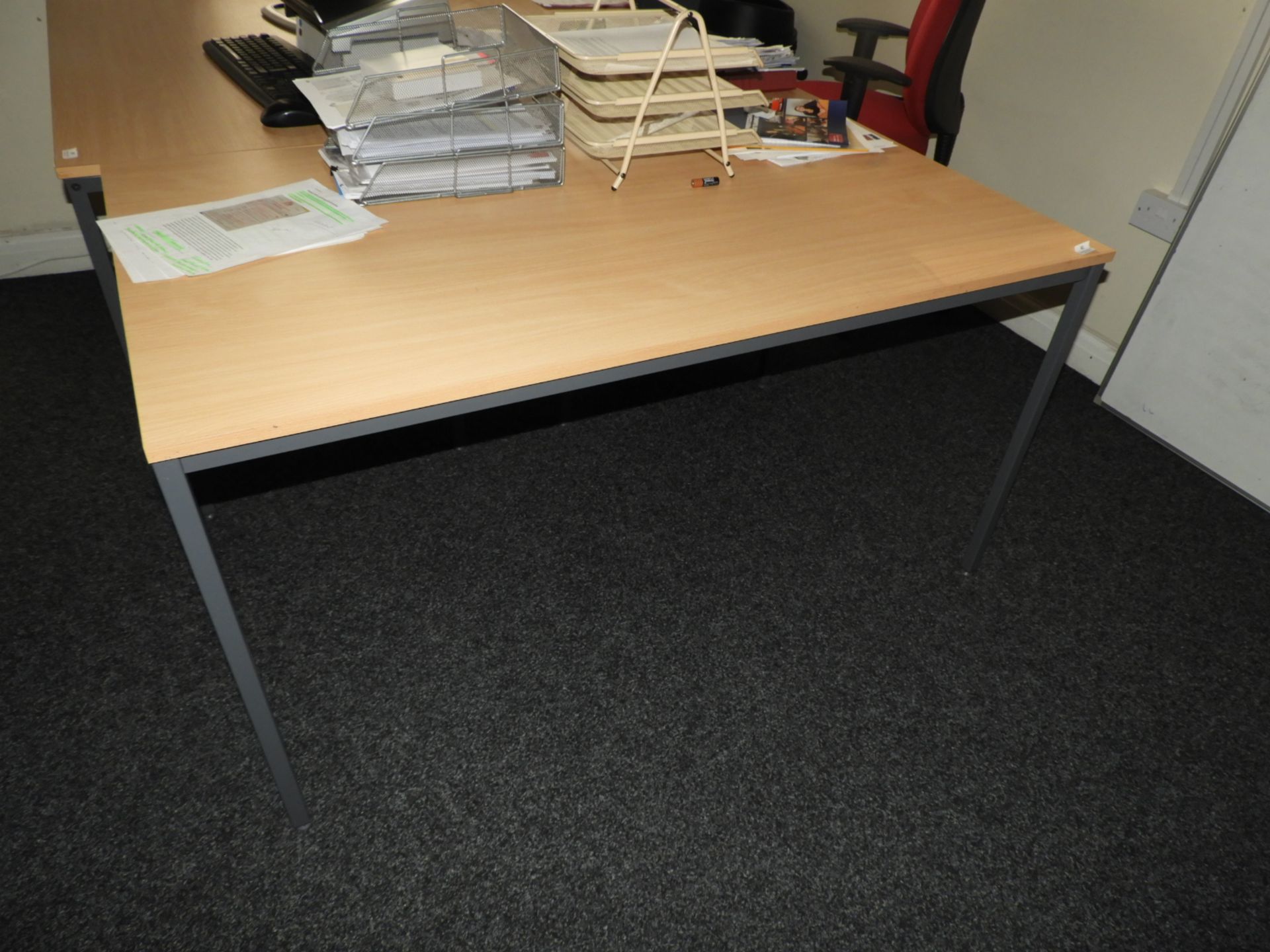 *Office Table in Lightwood Finish 140x80cm