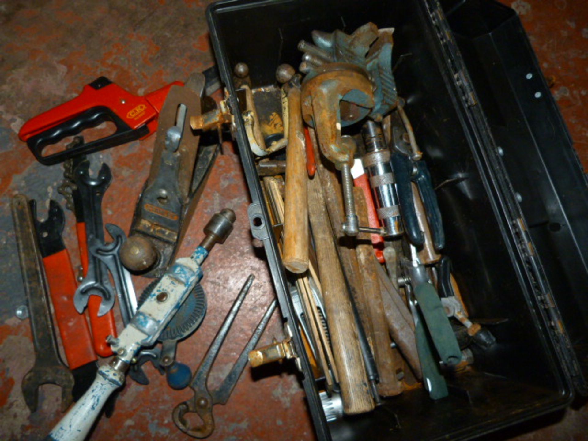 Toolbox with Stanley Plane, Spanners, and Assorted