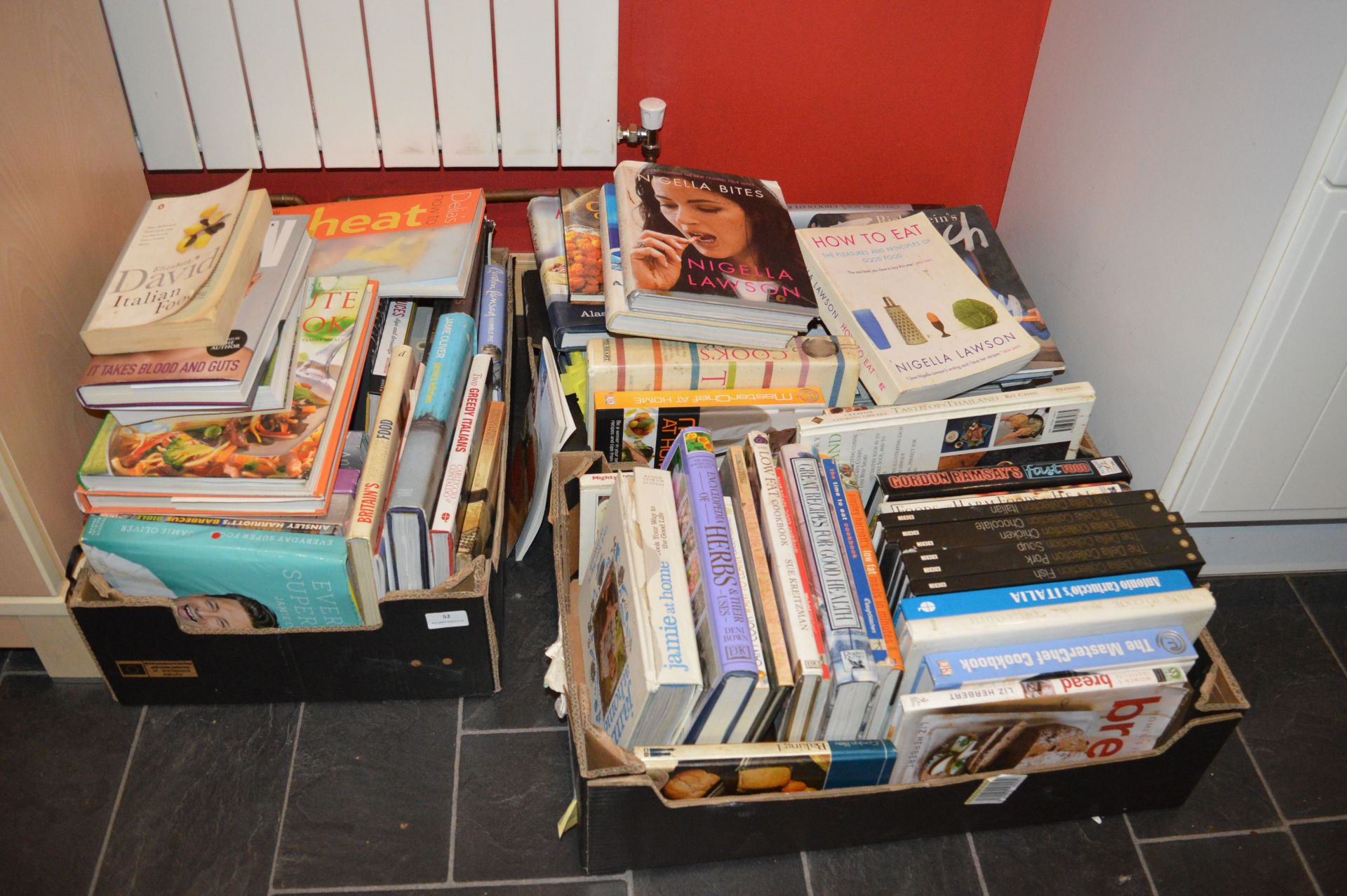 Three Boxes of Cookery Books