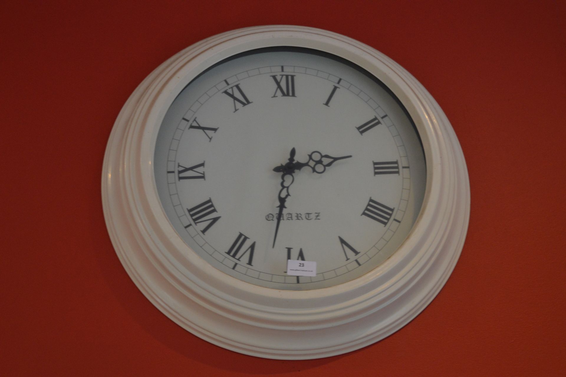 Large Quartz Clock with Roman Numerals