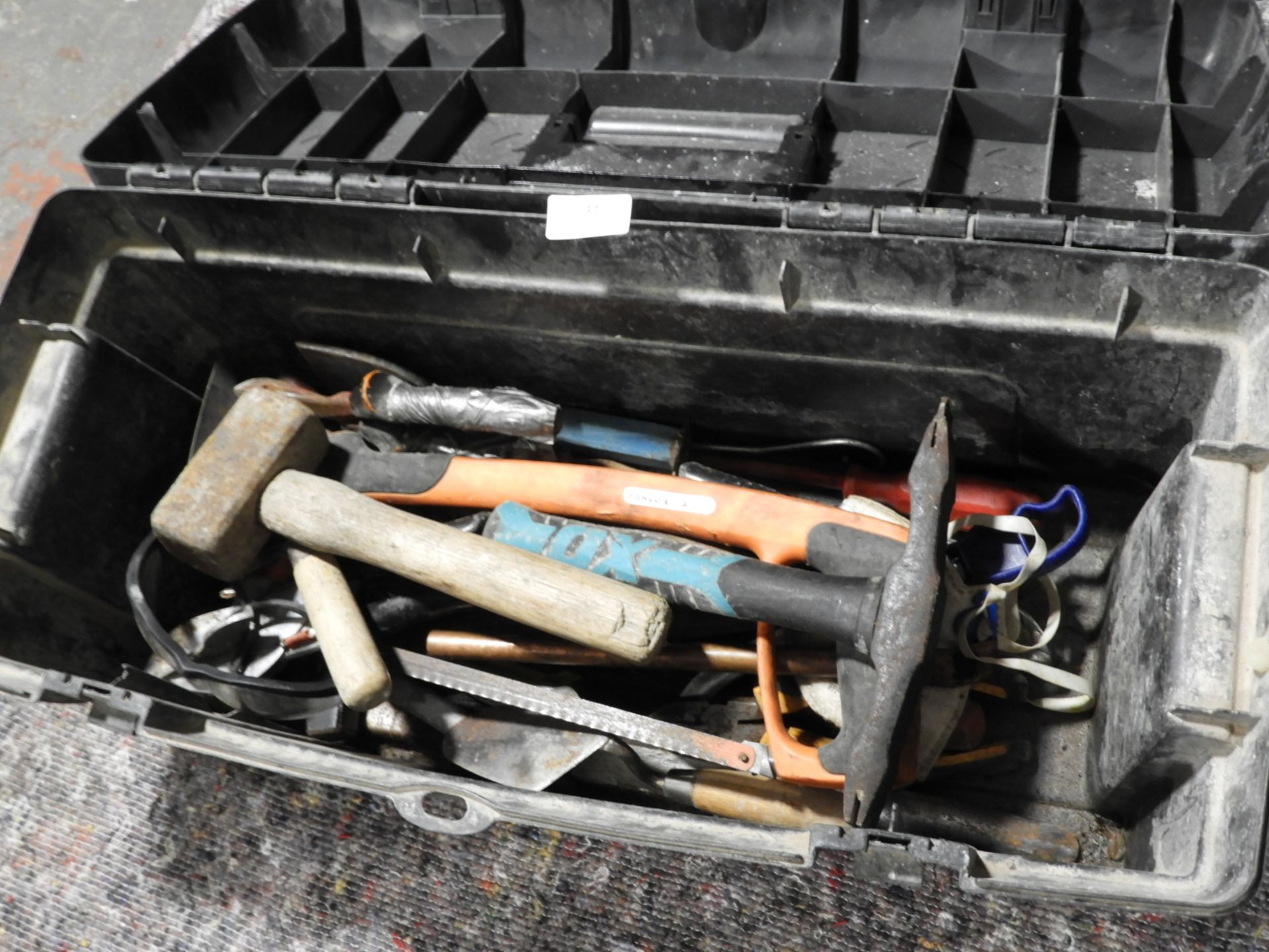 *Toolbox Containing Various Hand Tools