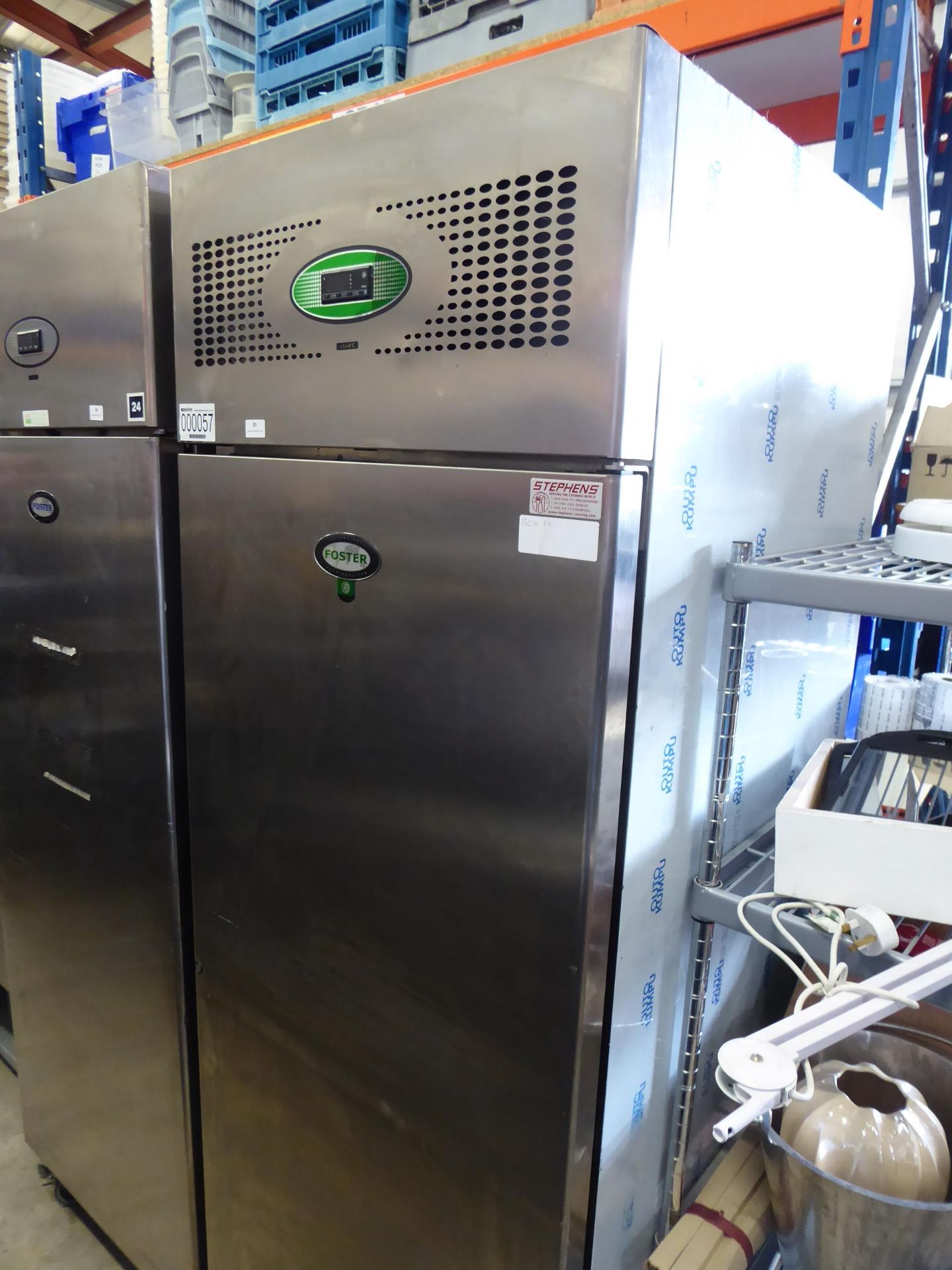 * foster single door stainless steel upright chiller model eprog,600h