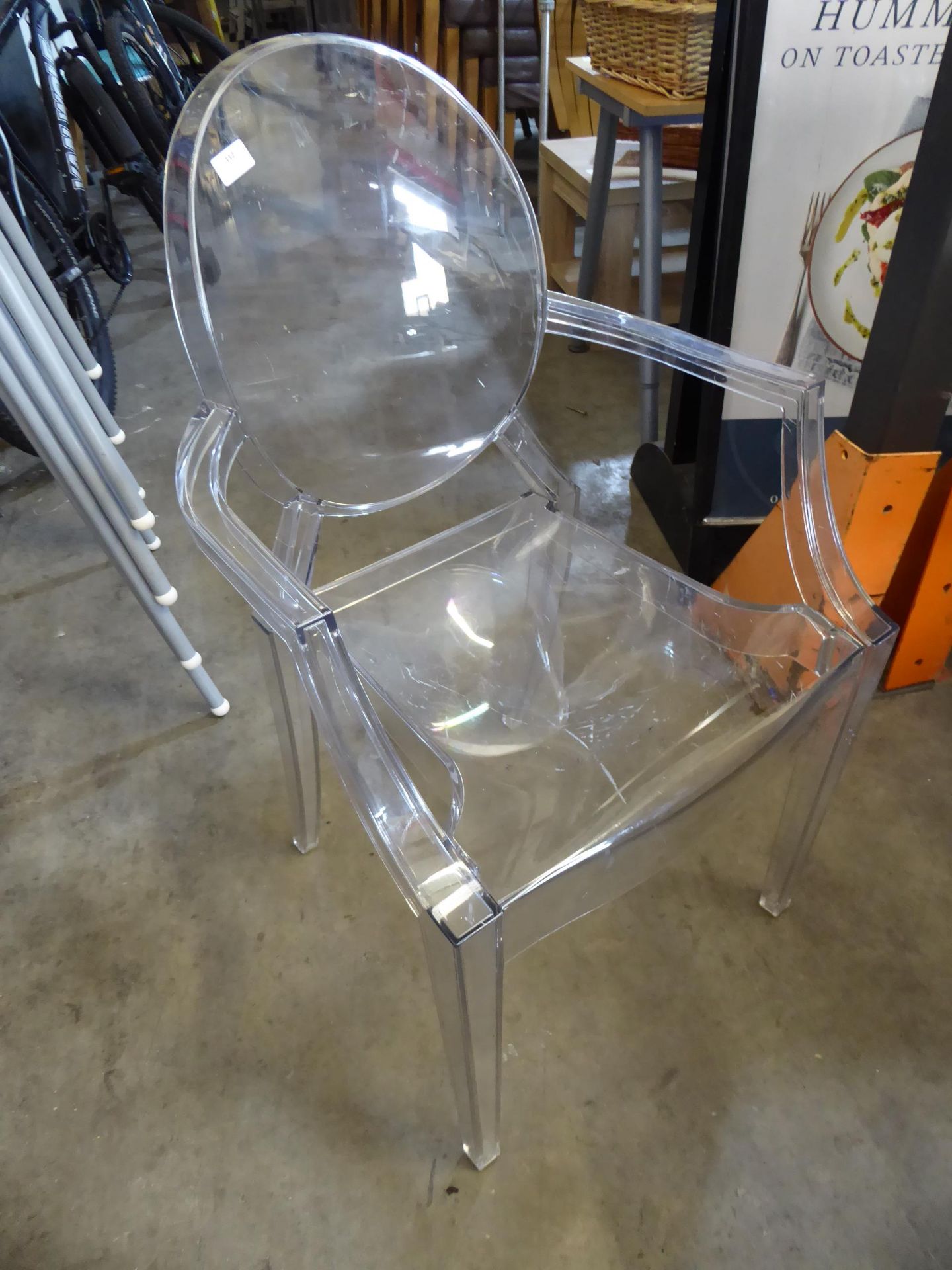 * acrylic designer chair see-through