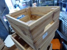 * 6 small wooden crates 310 x 230