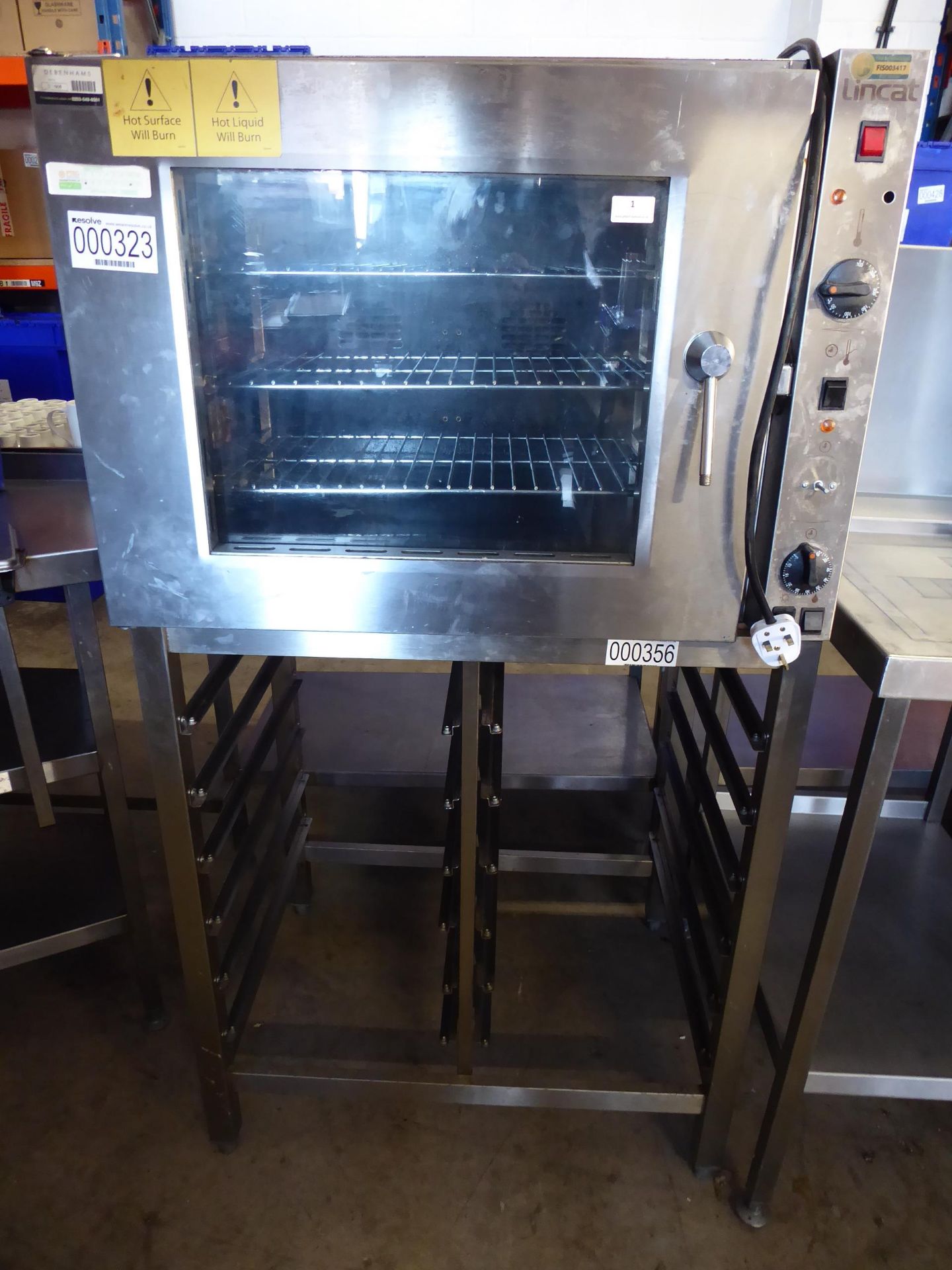 * lincat convection oven eco 8 on stand with rack