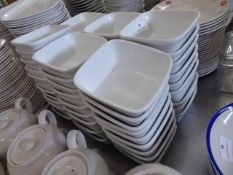 * approximately 50 Square pie dishes 12 cm