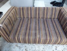 * striped sofa