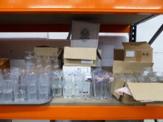 * large quantity of assorted glassware