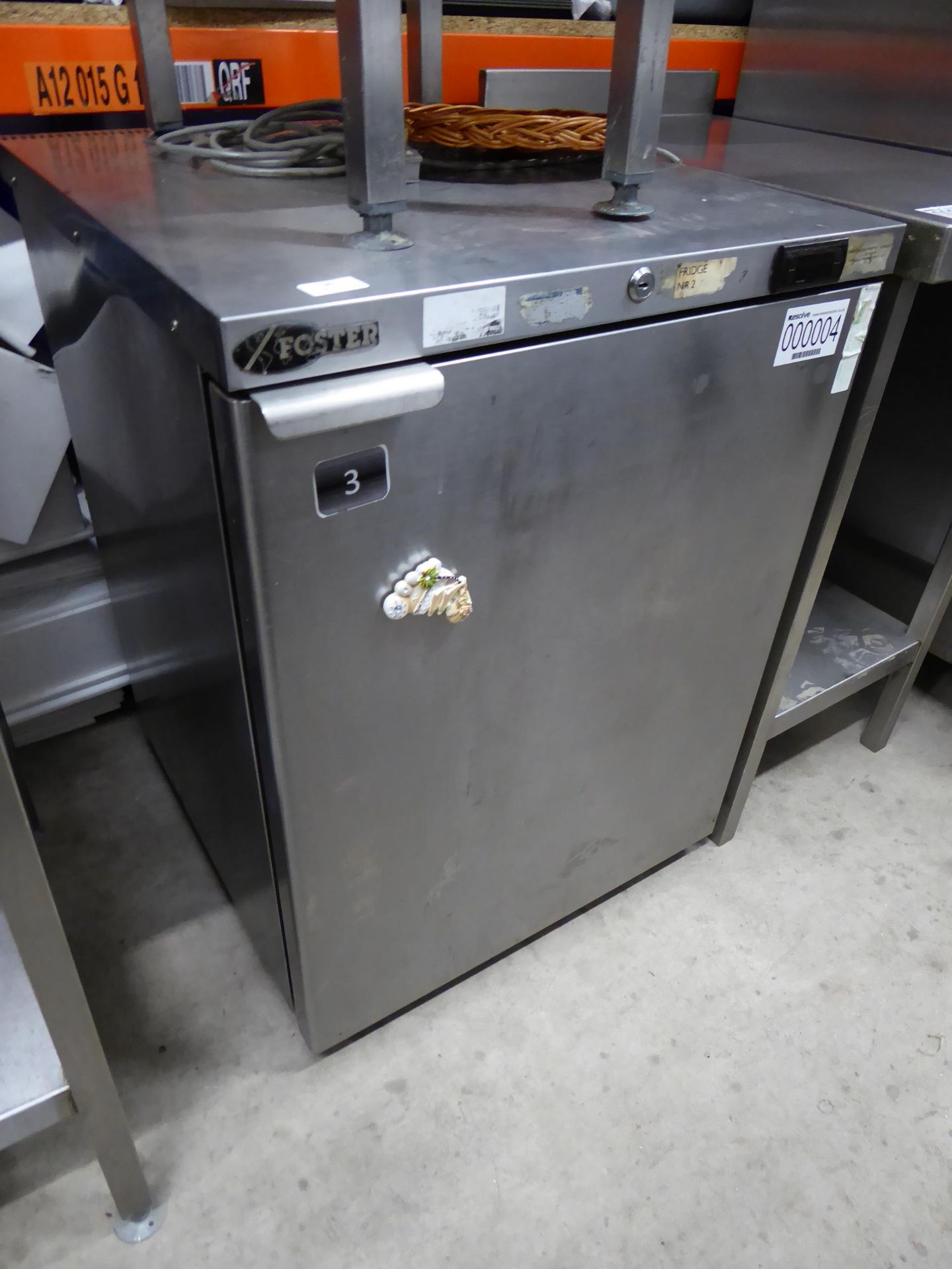 * foster stainless steel single door undercounter chiller model hr150