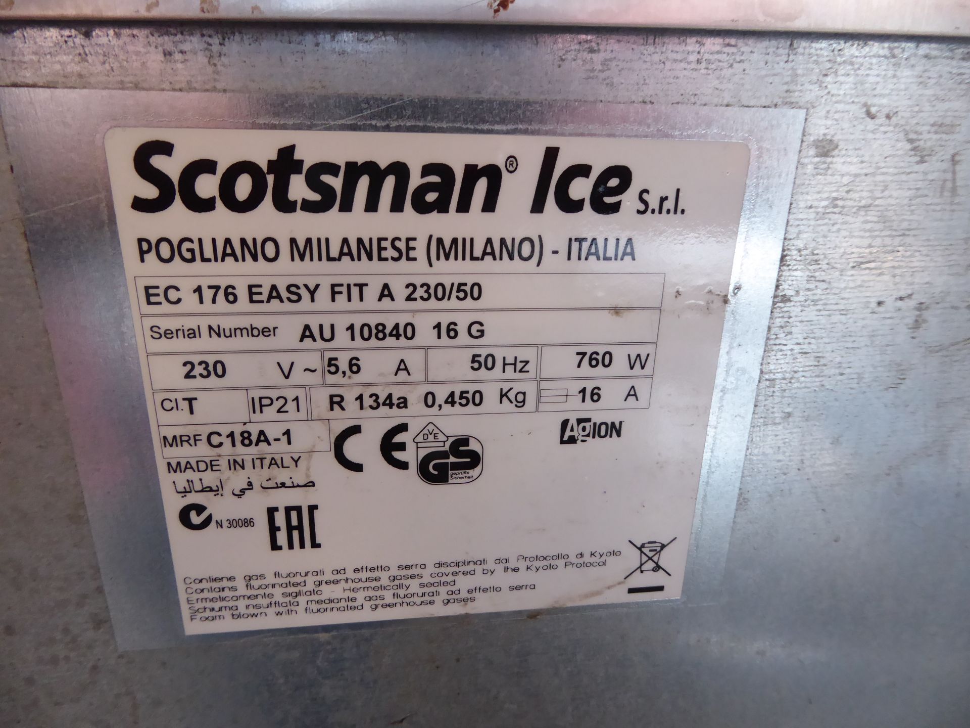 * Scotsman ice machine model EC 176 easyfit list price new £2600 - Image 5 of 5