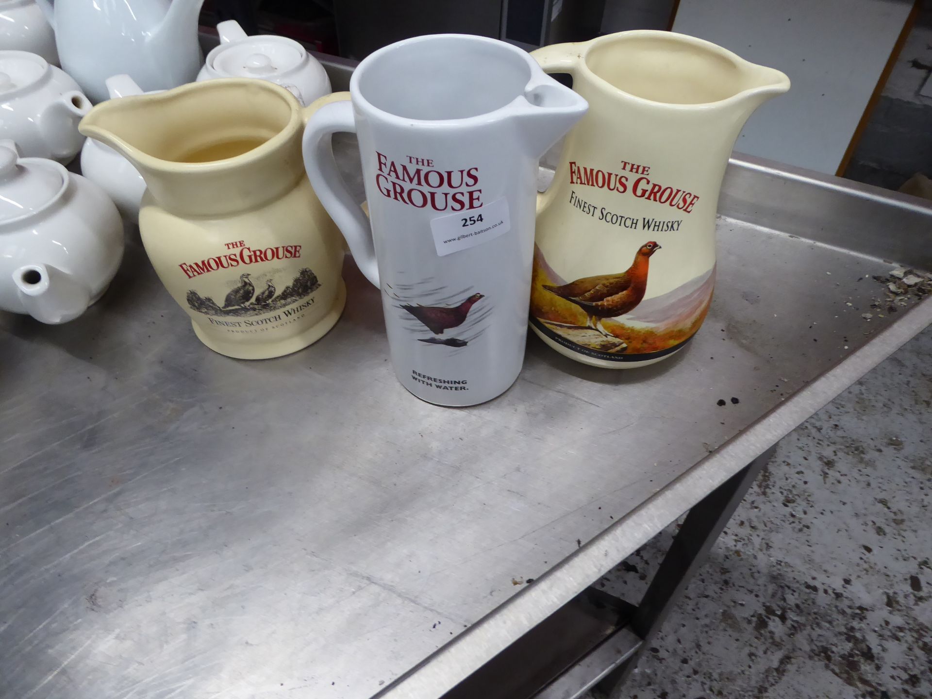 * 3 x famous grouse jugs