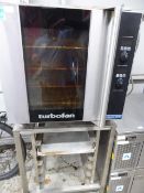 * Turbofan oven on stand with racks