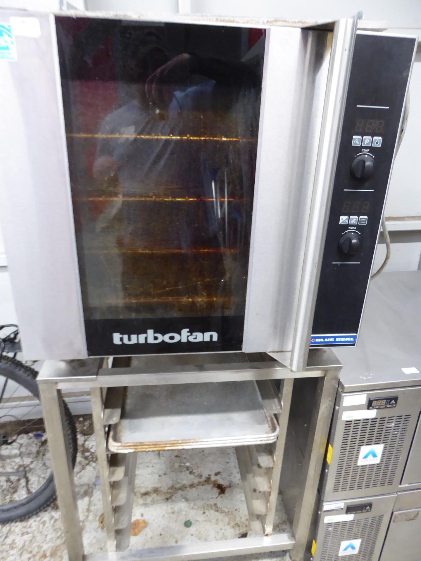 * Turbofan oven on stand with racks