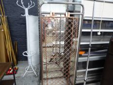 * s/s clothes rail and 2 x copper hanging display racks