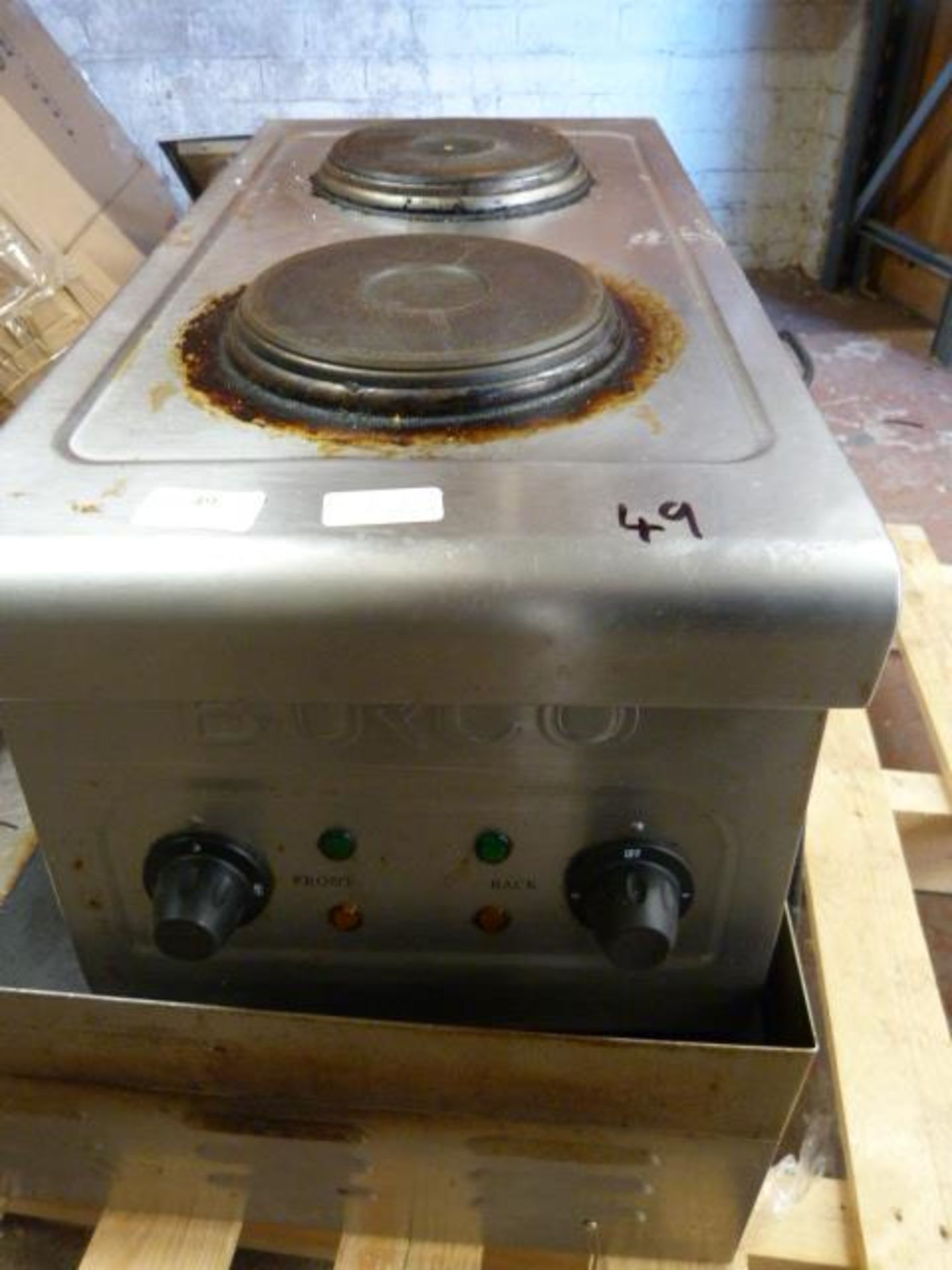 Burco Double Hotplate