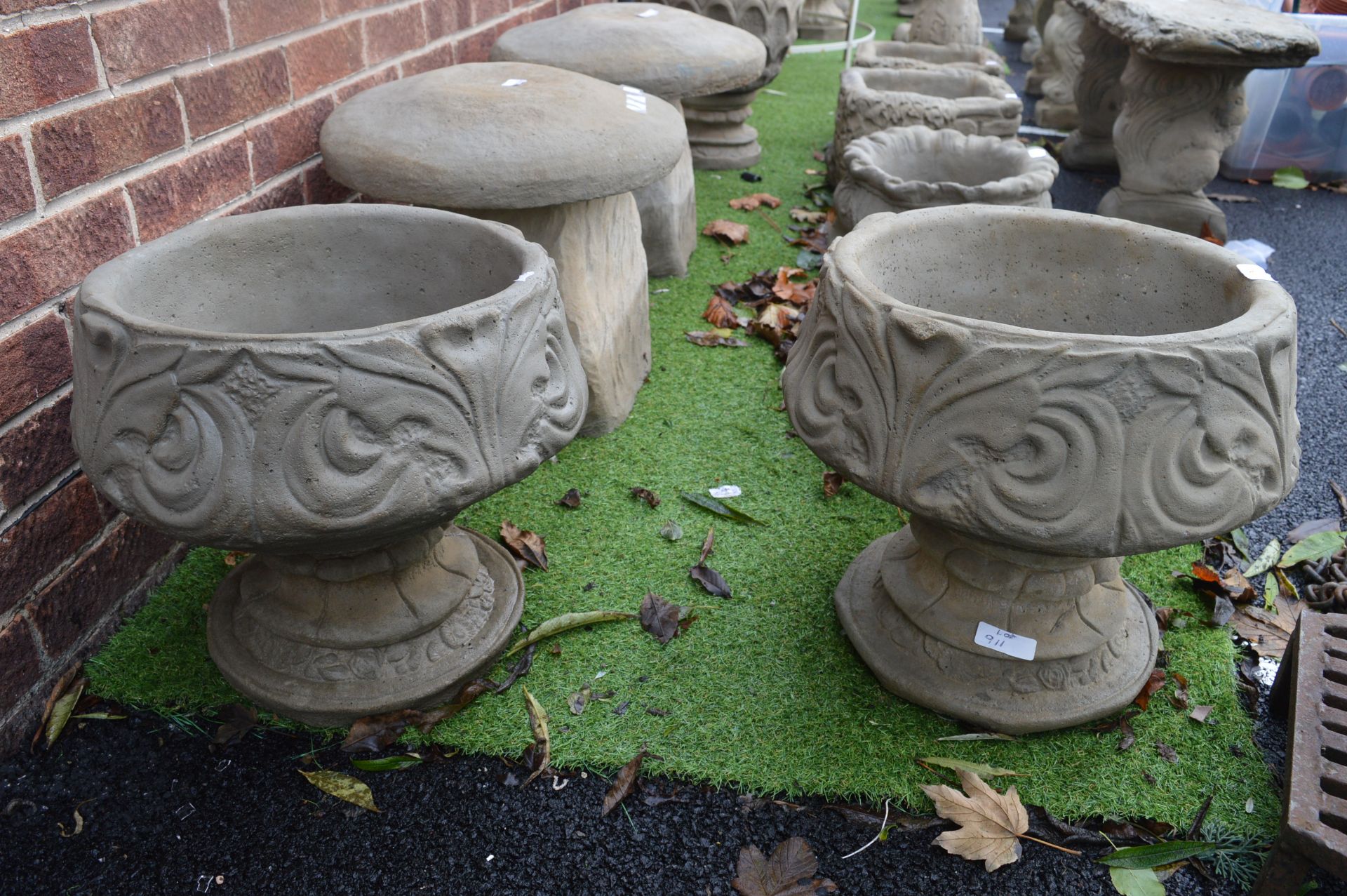 Two Garden Urns