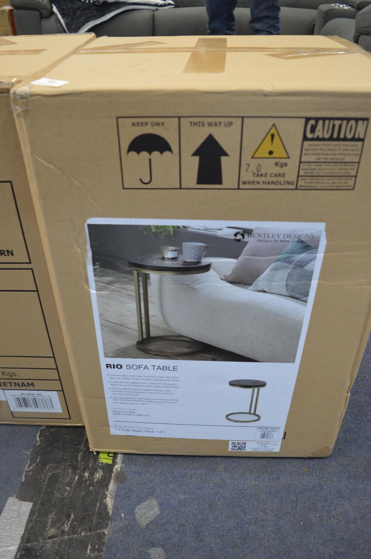 *Bentley Design Rio Sofa Table (boxed)