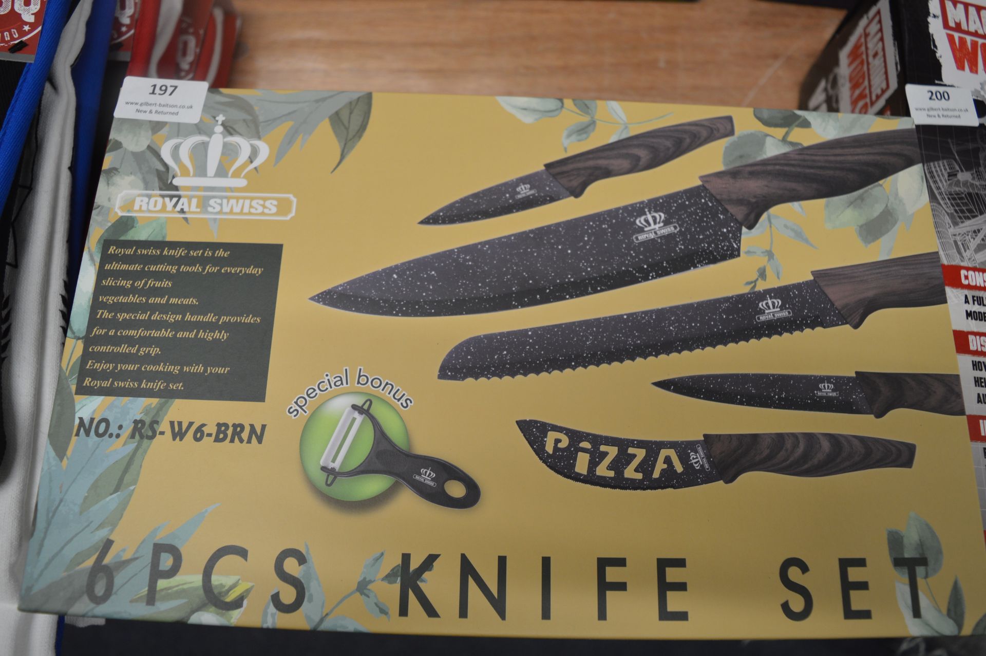 Royal Swiss 6pc Knife Set - Image 2 of 2