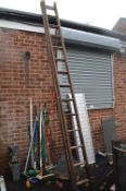 Extending Wooden Ladder