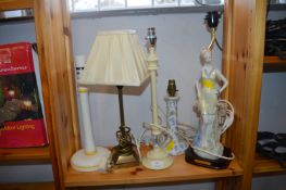 Five Assorted Table Lamps