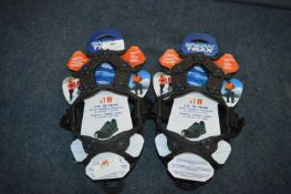 *Two Pairs of Snow Trax Shoe Spikes Size: L