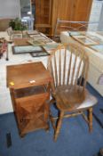 Spindleback Bentwood Chair plus Bedside Cabinet