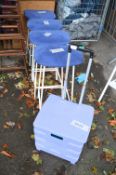 Four Stools and a Collapsible Trolley