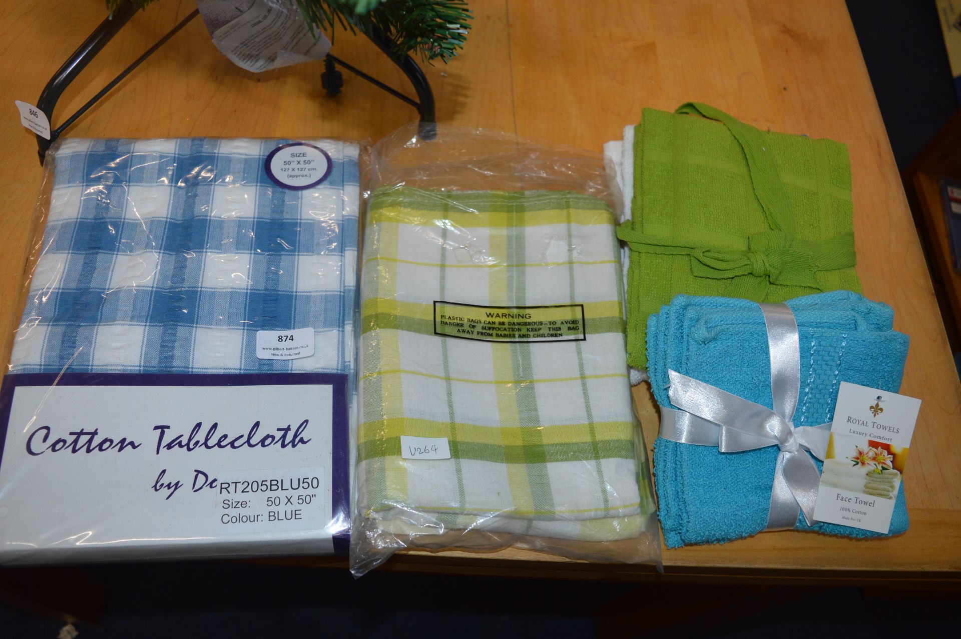 Two Tablecloths and Quantity of Tea Towels etc.