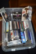 Box of Assorted CDs and DVDs