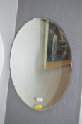 Vintage Oval Bevel Edge Mirror