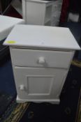 White Painted Bedside Cabinet