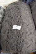 *Luxury Grey Knitted Throw