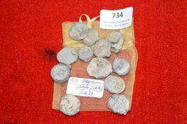 Twelve Post Medieval Uncleaned Lead Seals