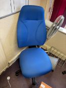 *Contemporary Style Highback Gas Lift Chair (blue)