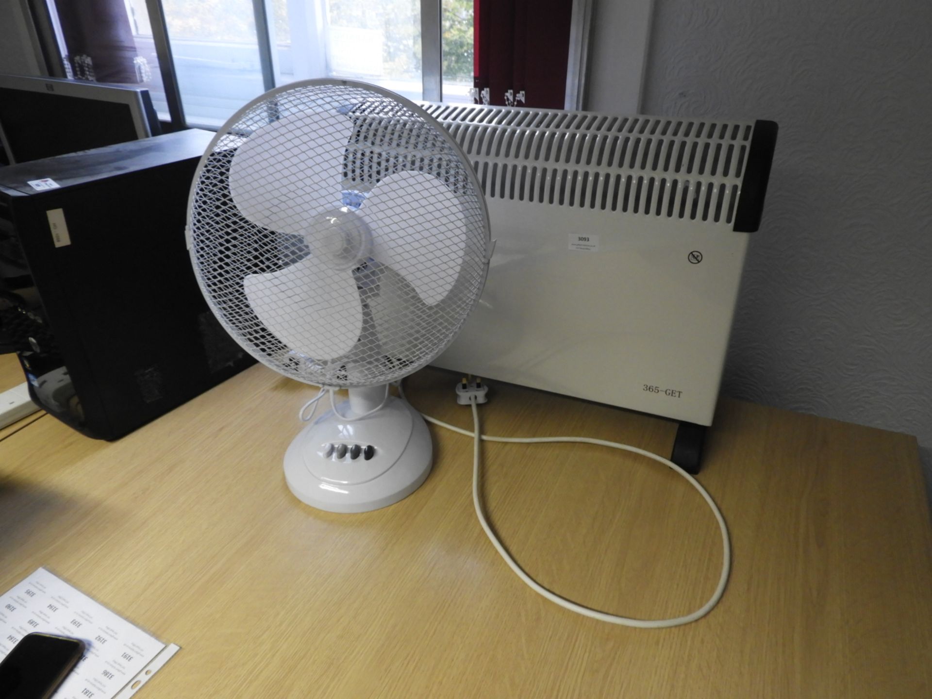 *Desktop Fan and a Convector Heater