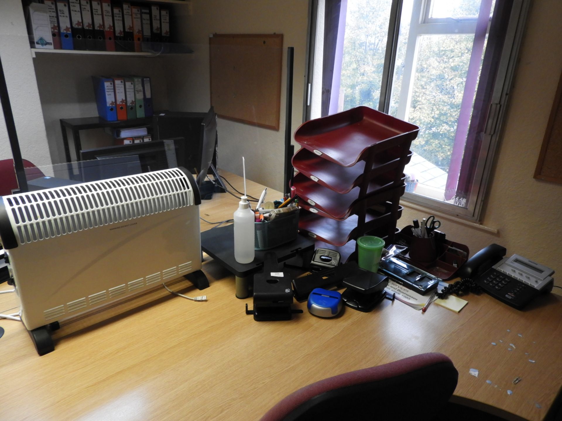 *Assorted Office Sundries, Electric Heater, Covid Screen, etc.