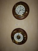 *Ships Clock with Matching Barometer